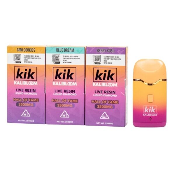 Kalibloom Kik Hall of Fame THC-P Disposable: 3.5G THC Blend, Draw-Activated, LED Indicator – Lab-Tested for Safety and Quality