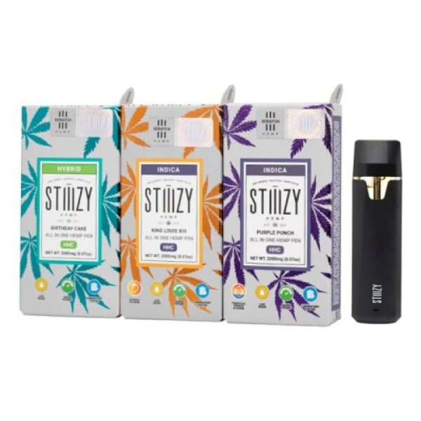 STIIIZY HHC AIO 2G Disposable Vape – Rechargeable, Ceramic Coil, Live Resin Terpenes, Less Than 0.3% THC