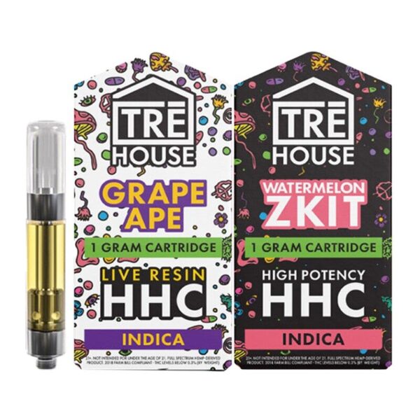 Tre House HHC Live Resin Pod Cartridge – 1g, 510 Thread Compatible, Third-Party Lab Tested, Made in USA