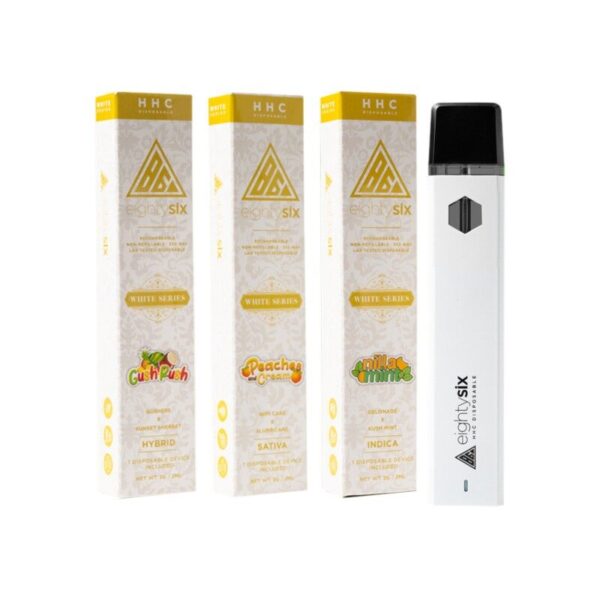 EightySix 2g HHC Disposable Vape: 2000mg Pre-filled with Focus, Relaxation, and Euphoria Effects, Lab-Tested and Rechargeable