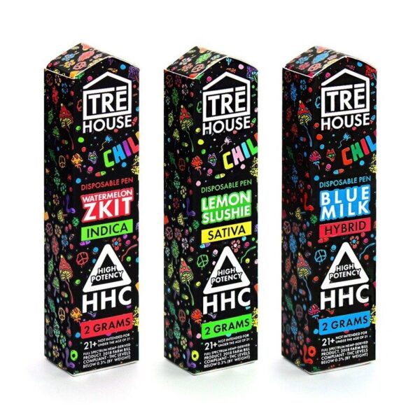 Tre House HHC 2G Disposable Vape: 1900mg Pure HHC with Live Resin Flavors and Rechargeable Design for Up to 800 Puffs