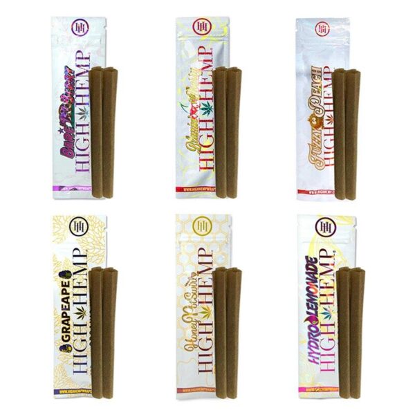 High Hemp Organic CBD Wraps – Potent and Pure with Filter Tips, 50 Wraps Total, Tobacco-Free and Vegan Friendly