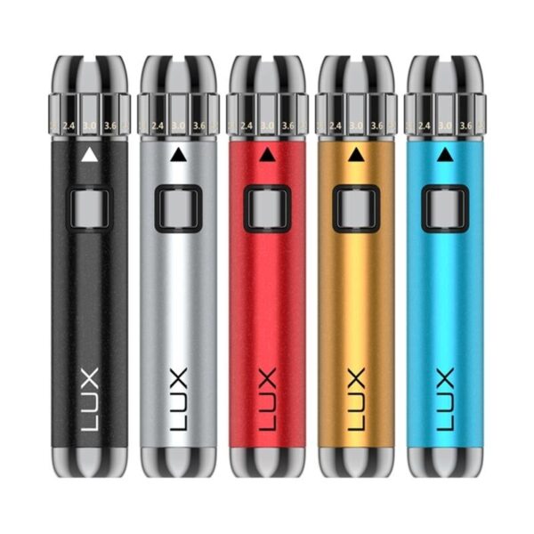 Yocan LUX 510 Threaded Vape Pen Battery: Adjustable Voltage and Slim Alloy Design with 400mAh Capacity
