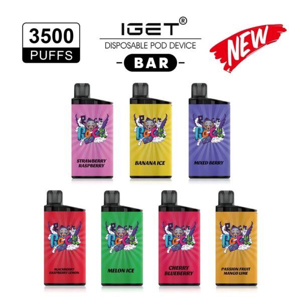 Iget Bar 3500 Puffs 12ML Disposable Vape Wholesale