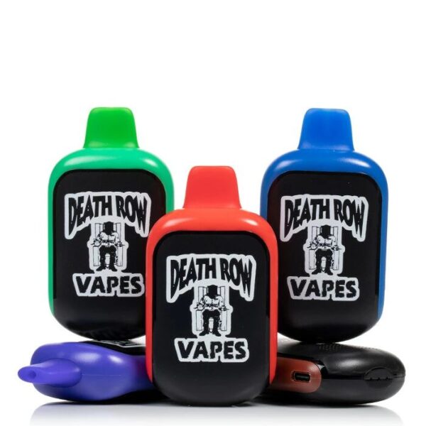 Snoop Dogg’s Death Row 5000 Dual-Mesh Coil Disposable Vape with USB-C and 5% Nicotine
