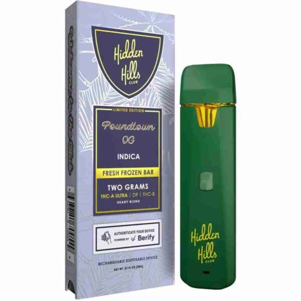 Hidden Hills THCA Ultra Blend Disposables 2g – Dual AirTech Ceramic Coil